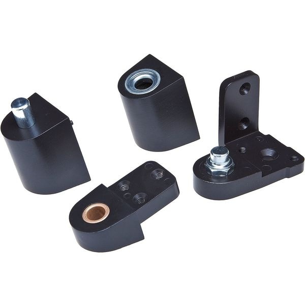 Kaba Ilco Pivot Hinge, Diecast Aluminum, Half Surface Mounting, 1 3/8 in Leaf W x 2 11/16 in Leaf H - IL-OP-15-RH-DU SETS
