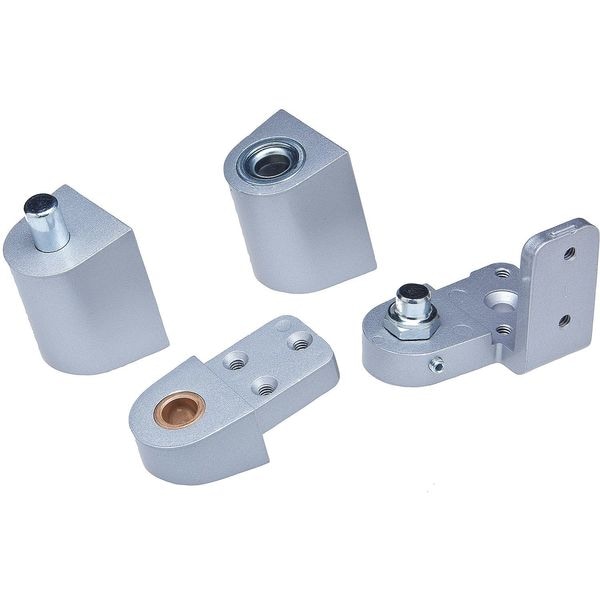 Kaba Ilco Pivot Hinge, Diecast Aluminum, Half Surface Mounting, 1 3/8 in Leaf W x 2 11/16 in Leaf H, Aluminum - IL-OP-15-LH-AL SETS