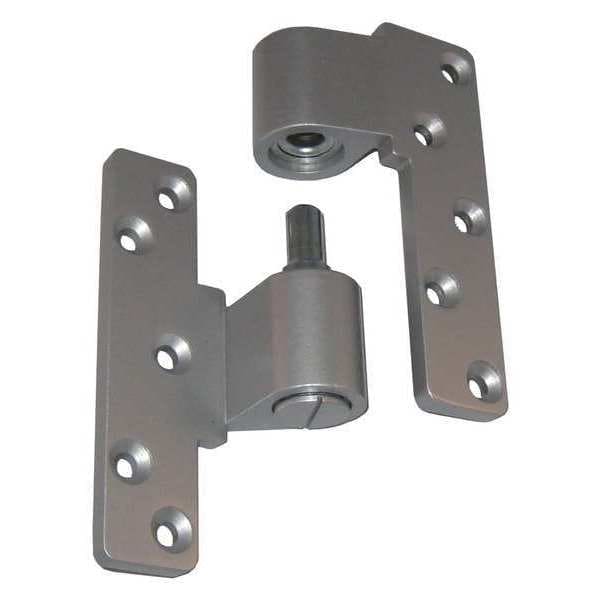 Kaba Ilco Pivot Hinge, Diecast Aluminum, Surface Mounting, 1 1/8 in Leaf W x 5 in Leaf H, Aluminum - IP-10-LH-AL