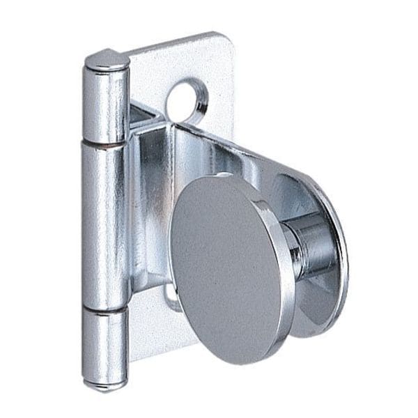 Lamp Glass Door Hinge, Steel, Weld-On Mounting, 5/8 in Leaf W x 1 11/32 in Leaf H, Chrome - GH-34/0/CR-P