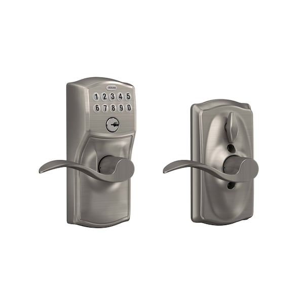 Schlage Schlage Satin Nickel Steel Electronic Keypad Entry Lock - FE595VCAMACC619