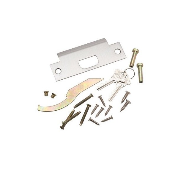Global Door Controls GLC Series Brushed Chrome Grade 3 Commercial/Residential Storeroom Door Handle with Lock - GLC-5180L-626