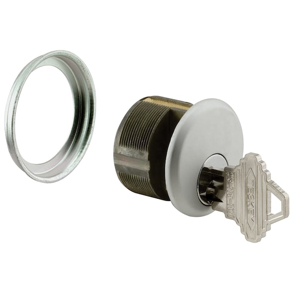 Prime-Line Pressure Cast Zamak, Aluminum Finish Mortise Lock for Commercial Doors Single Pack - J 4512