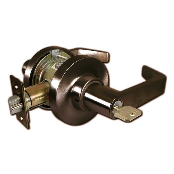 Marks Usa Grade 2 Cylindrical Lock, F-Storeroom, 175 Lever, Round Rose, Oil Rubbed Dark Bronze, 2-3/4 Inch - 175F-10B