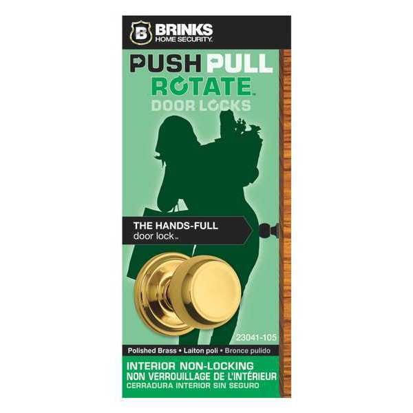 Brinks Home Security Stafford Passage, Polished Brass, Doorlock - 23041-105