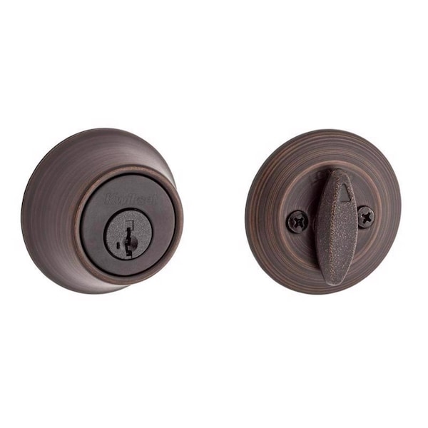 Kwikset Kwikset SmartKey Security Classic Venetian Bronze Entry Knob and Single Cylinder Deadbolt KW1 2-3/4 - 92420-063