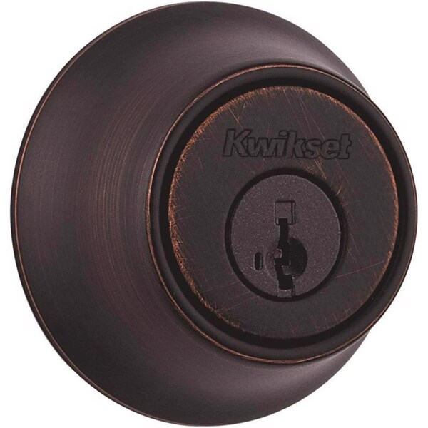 Kwikset Kwikset SmartKey Security Classic Venetian Bronze Entry Knob and Single Cylinder Deadbolt KW1 2-3/4 - 92420-063