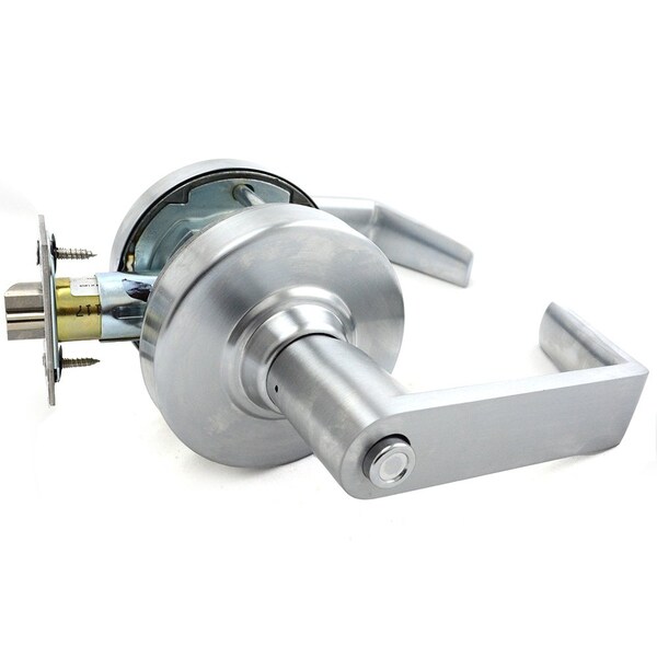 Schlage Commercial ALX Series Grade 2 Entry Office Rhodes Lever Lock with Large Format IC Prep Less Core,  - ALX50JRHO626