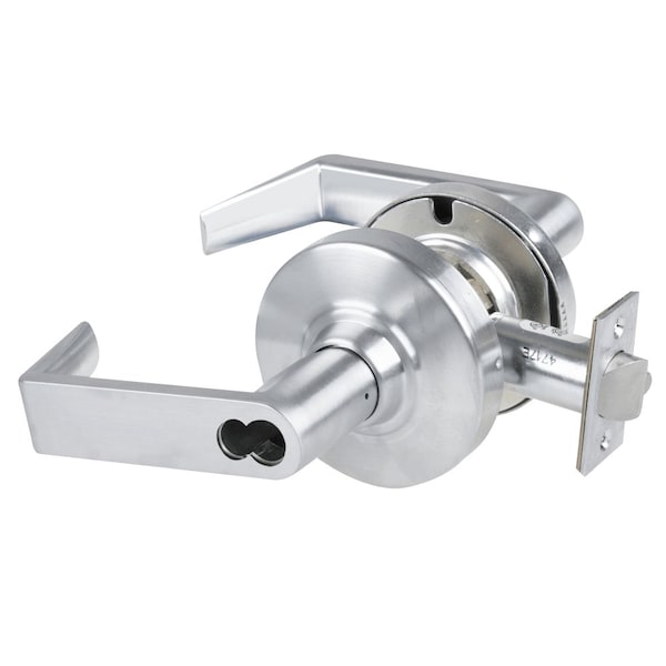 Schlage Grade 1 Vestibule Lock, Rhodes Lever, Schlage FSIC Prep Less Core, Satin Chrome Finish, Non-Handed - ND60JD RHO 626