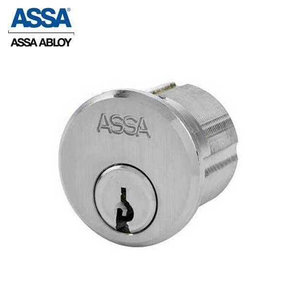 Assa Abloy 1-1/2" Maximum+ Mortise Cylinder Satin Chrome Adams Rite Cam - ASS-9854-1-626-COMP-0A7
