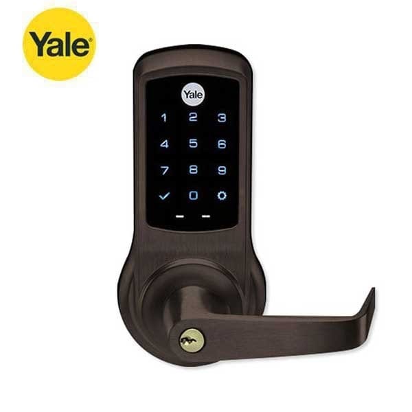 Yale Nextouch Keypad Access Bored Lock w / Capacitive TouchScreen Cylinder Override Schlage C - YALE-AUNTB620-NR-613E-2803-53L