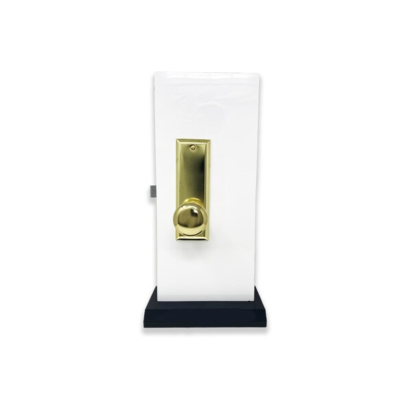 Premier Lock Brass Vestibule Mortise Entry Left Hand Lock Set with 2.5 in. Backset and 2 SC1 Keys - ML01R