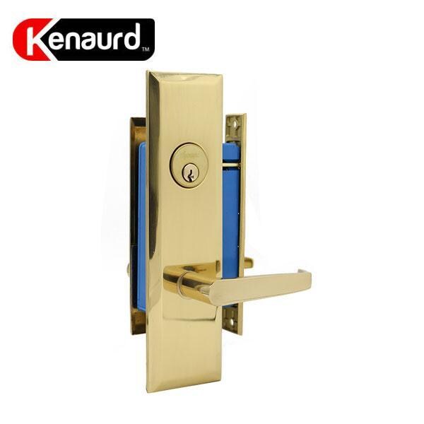 Kenaurd Kenaurd:Mortise Lockset Gold (w/ Lever) - SC1-LH - KMLWL01-PB-SC1-LH