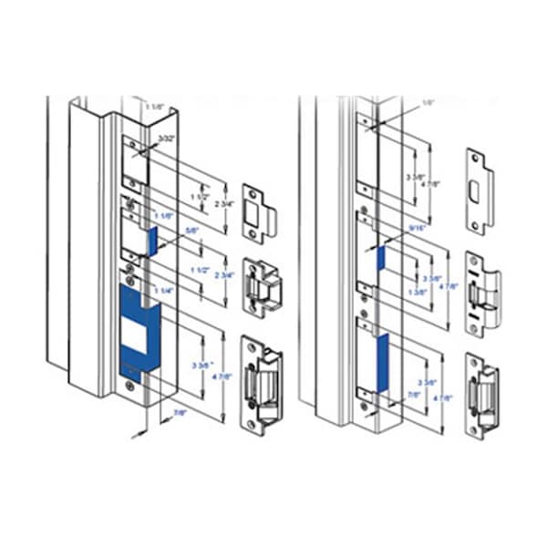 Trine TRINE: Enhanced 323478LC ANSI Grade 1 Electric Strike Kit - TRN-323478LC-32D
