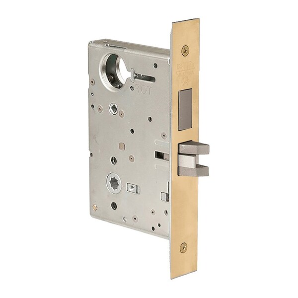 Corbin Russwin Dormitory or Entrance Mortise Lockbody Only, Satin Brass - ML2065 KK 606