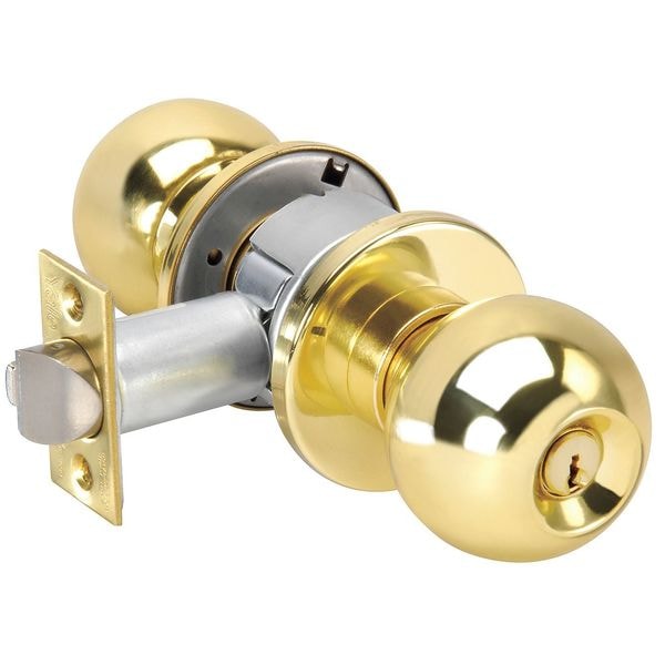 Assa Abloy Accentra Knob Lockset, Mechanical, Storeroom, Grd. 2 - CA4605 X 605