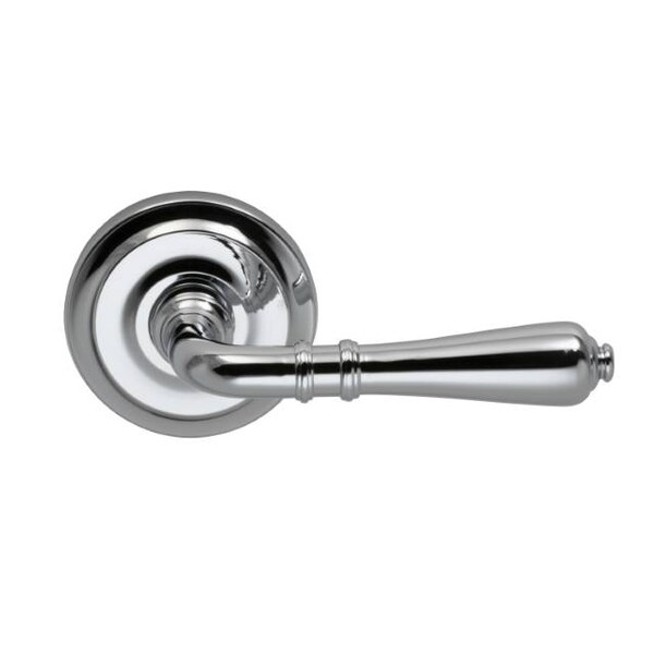 Omnia Lever 2-5/8" Rose Pass 2-3/8" BS T 1-3/8" Doors Bright Chrome 752 - 752/00.PA2