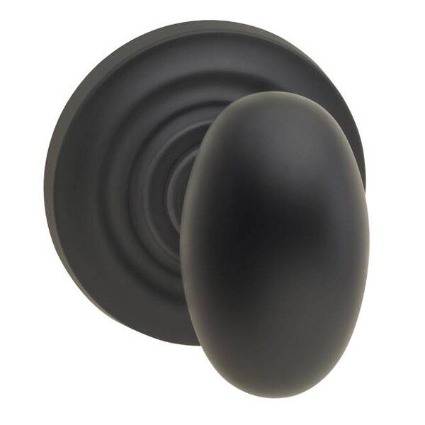 Omnia Knob Traditional Rose Pass 2-3/4" BS T Strike Oil Rubbed Bronze 434 - 434TD/234T.PA10B