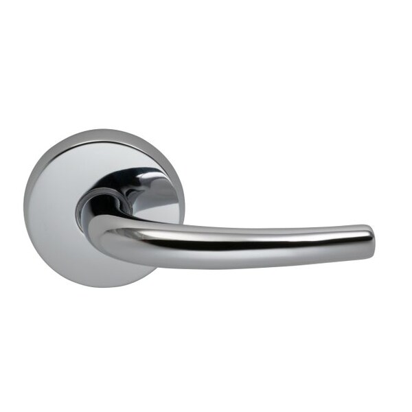 Omnia Lever Passage 2-3/8" Backset, T Strike, 1-3/4" Doors Bright Chrome 892 - 892/00B.PA2