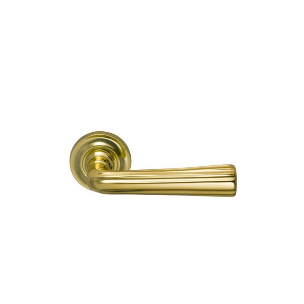 Omnia LVR 1-3/4" Rose Pass 2-3/8" BS Full Lip 1-3/8" Doors Bright Brass 706 - 706/45F.PA1