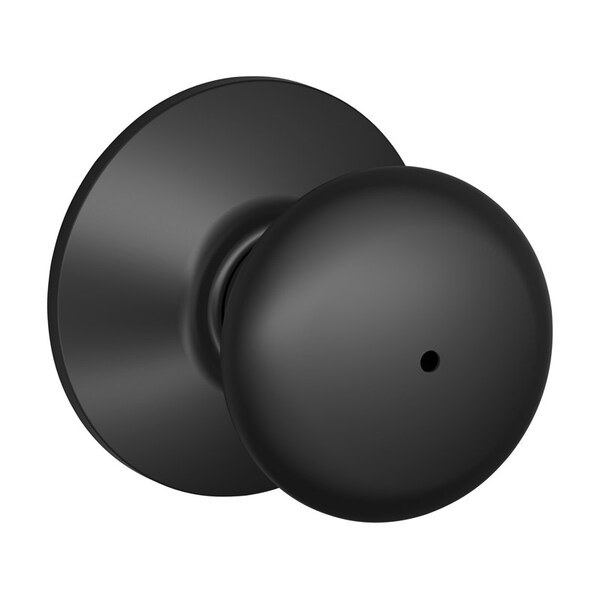 Schlage Schlage Plymouth Classic Matte Black Privacy Knob Right or Left Handed - F40PLY622