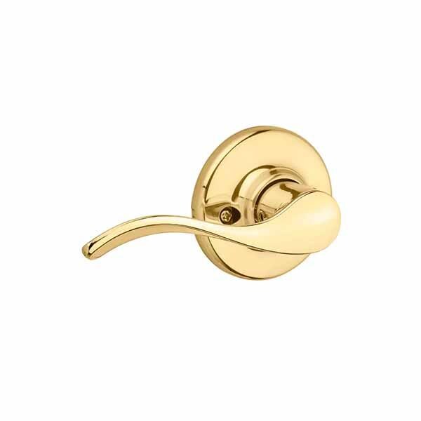Kwikset Kwikset: Balboa Helf Dummy Door Leverset / LH / Polished Brass - KWS-488BL-3-LH