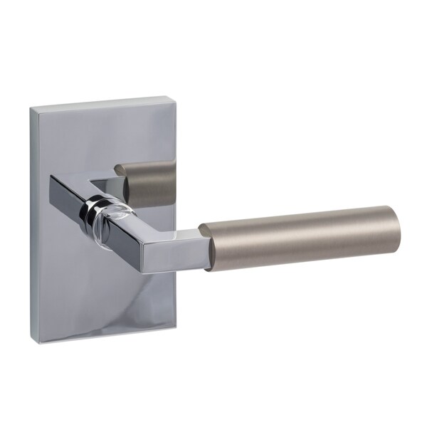 Sure-Loc Hardware Sure-Loc Hardware Levanto Passage Rosette, Polished Chrome, Smooth Grip in Nickel - LV101 26 GRIP-SM NI