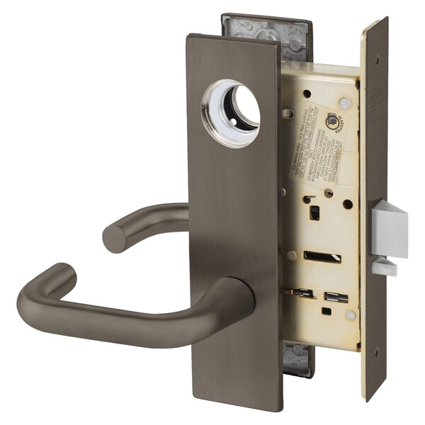 Sargent Grade 1 Storeroom or Closet Mortise Lock, J - Lever, LE1 -Escutcheon, Field Reversible, Less Cylinde - LC-8204 LE1J 10B