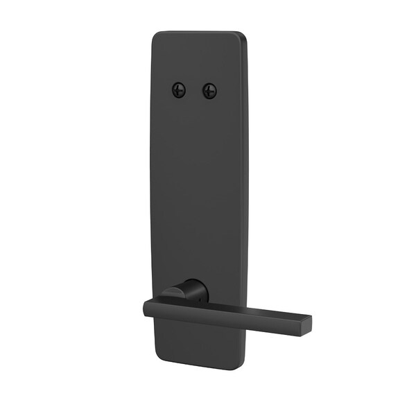 Schlage Residential Schlage Custom Latitude Lever with Greene Escutcheon Dummy Interior Trim Matte Black Finish - FCT94LAT622GEE