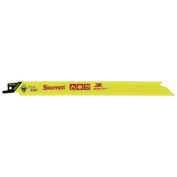 Starrett King Cut Fire Rescue And Demolition, Reciprocating Blades, 9" X 3/4 X .050 X 10-14 Tpi, 50Pk - BR91014-50
