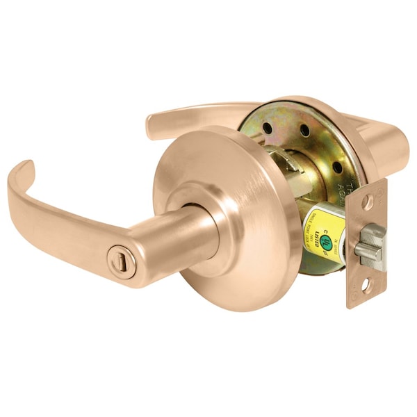 Best Grade 2 Privacy Cylindrical Lock, 14 Lever, Non-Keyed, Satin Bronze Finish, Non-handed - 7KC30L14DS3612
