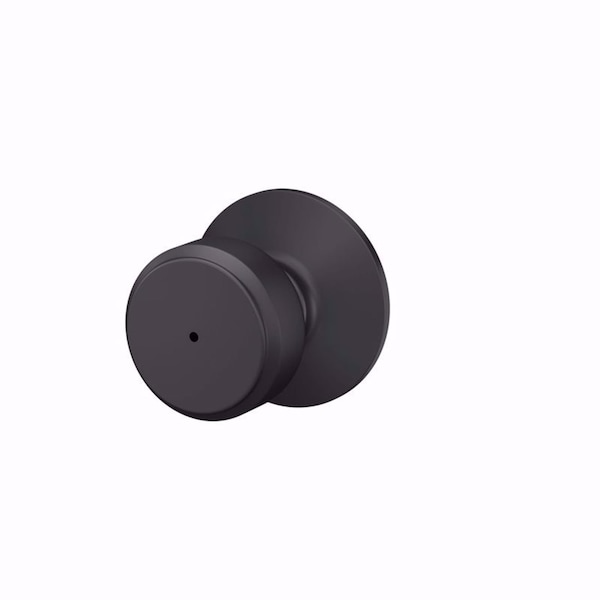 Schlage Schlage Bowery Matte Black Bed and Bath Knob Right or Left Handed - F40VBWE622
