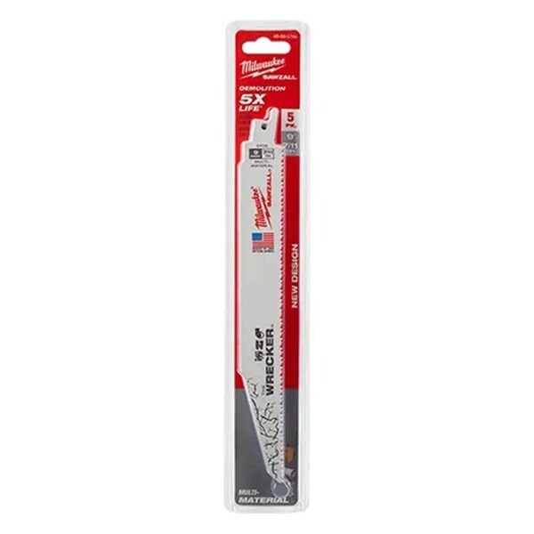 Milwaukee Tool 9 in. 7/11 Tpi Multi-Material - Wrecker, 5PK - ML48-00-5706