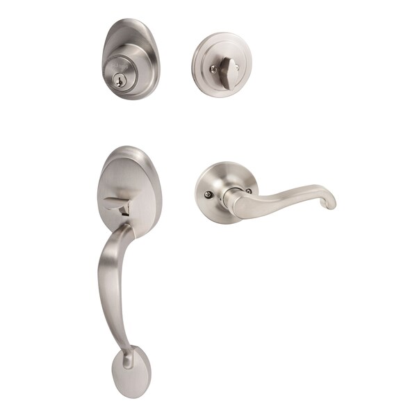 Sure-Loc Hardware Sure-Loc Hardware Alta Handleset, Sage Lever Handleset Trim, Satin Nickel, Right Hand - AT507-SG RH 15