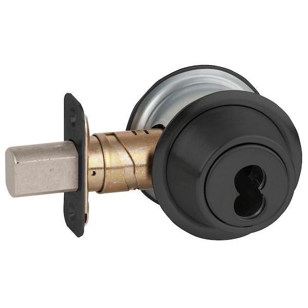 Schlage Grade 3 Single Cylinder Deadbolt, SFIC Prep Less Core, Adjustable 2-3/8-in and 2-3/4-in Backset, Fla - B560B 622