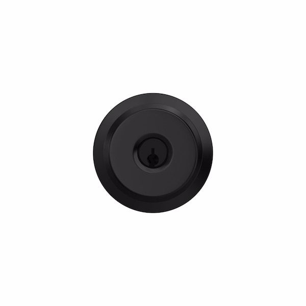 Schlage Schlage Bowery Matte Black Entry Door Knob 1.75 in. - F51VBWE622