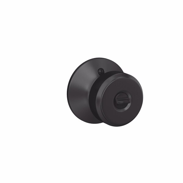 Schlage Schlage Bowery Matte Black Entry Door Knob 1.75 in. - F51VBWE622