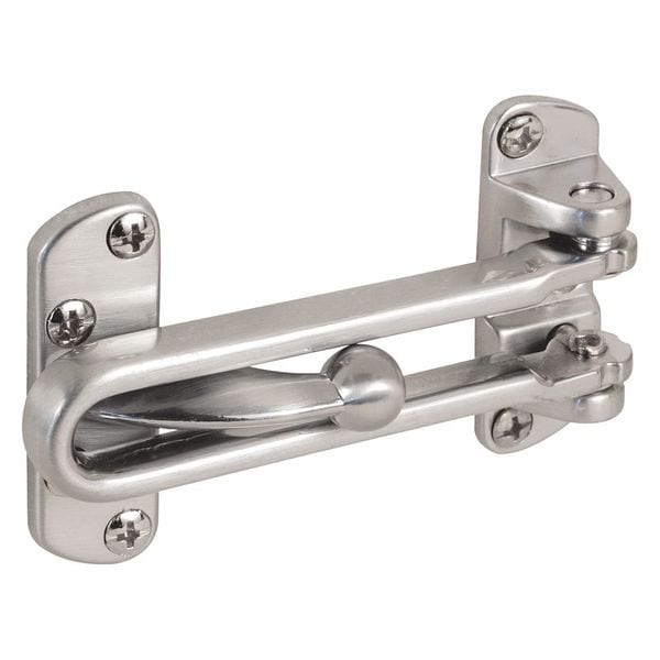 Primeline Tools Swing Bar Lock, 3-7/8 in. Bar Length, Diecast Zinc, Polished Chrome (Single Pack) - MP4121-1