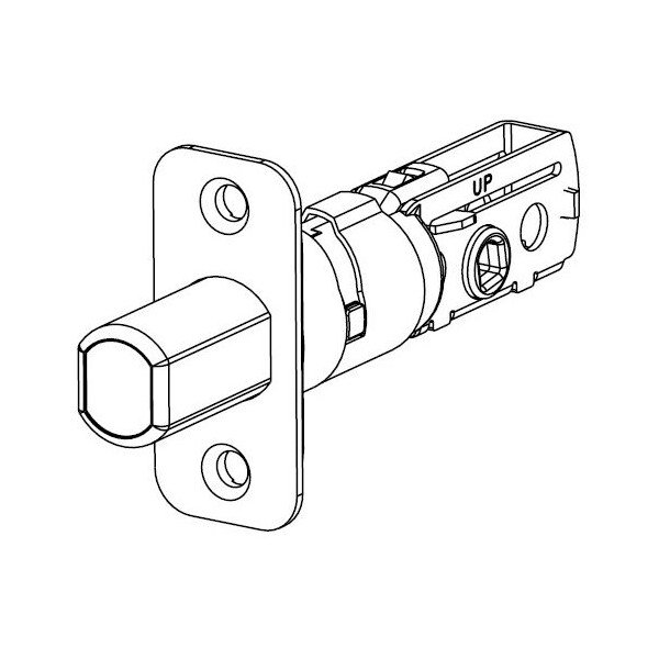 Kwikset Adjustable Deadbolt Latch, Satin Brass Blackened - 83347-5