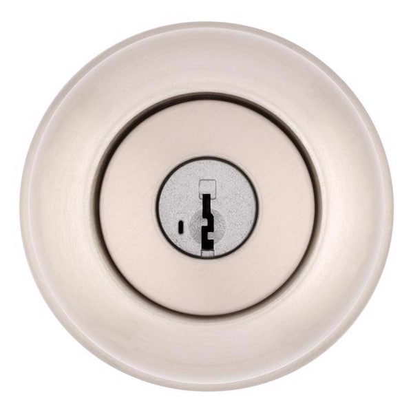 Kwikset Kwikset SmartKey Security Satin Nickel Entry Knob KW1 2-3/4 in. - 94002-954