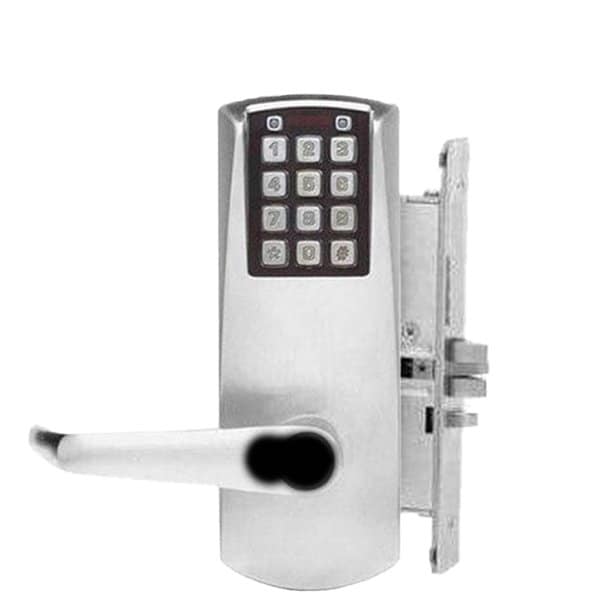 Dormakaba KABA: Eplex Mortise Keyless Lock, Satin Chrome Finish - KABA-E2066BLL62641