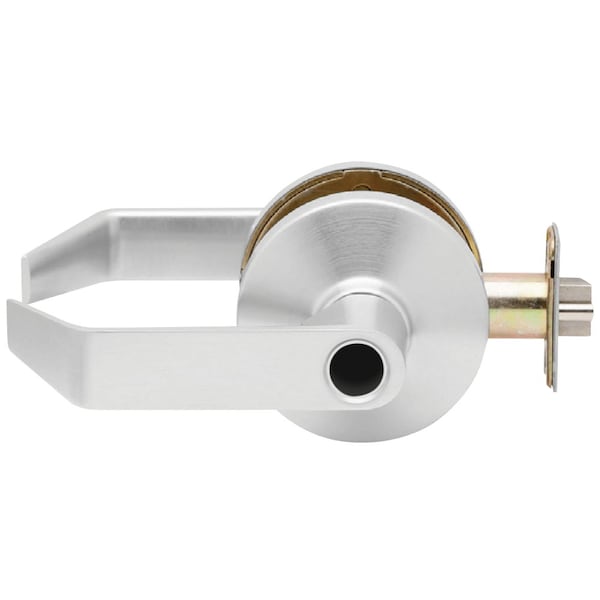 Falcon Grade 2 Cylindrical Lock, Entry/Office Function, Less Cylinder, Dane Lever, Standard Rose, Satin Chr - B511LD D 626