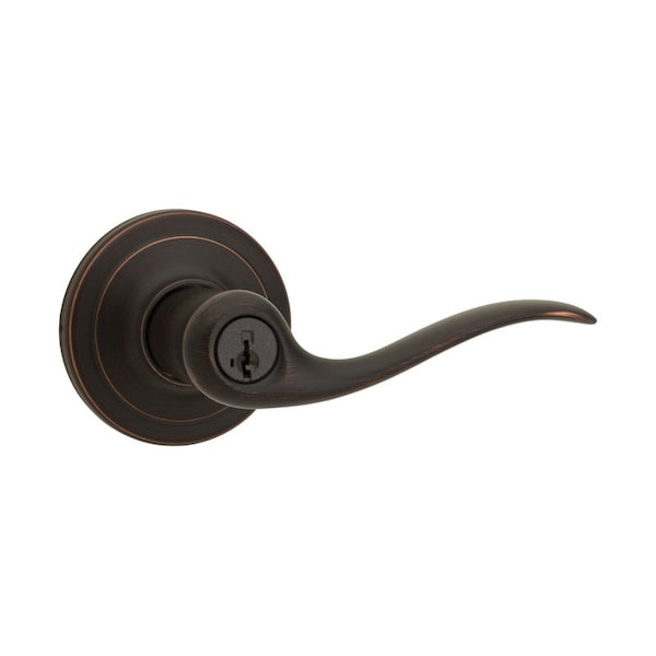 Kwikset Kwikset SmartKey Tustin Venetian Bronze Entry Door Knob KW1 1-3/4 in. - 97402-733