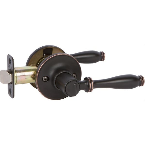 Delaney Hardware Callan Silona Edged Oil Rubbed Bronze Bed/Bath Door Handle - ST5027