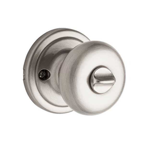 Kwikset Kwikset: Hancock Entry Door Knob with Round Rose  Satin Nickel  / with SmartKey Technology - KWS-740H-RDT-SMT-15