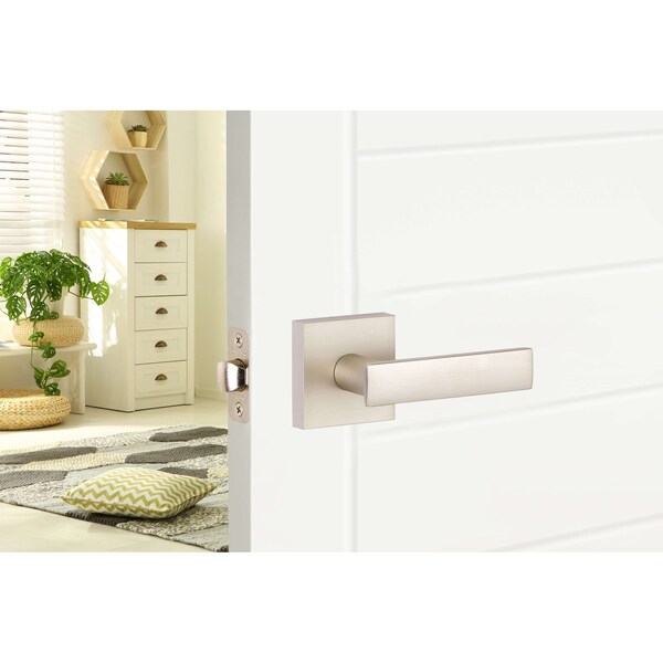 Sure-Loc Hardware Sure-Loc Hardware Cortina Passage Lever, Satin Nickel - CT101 15