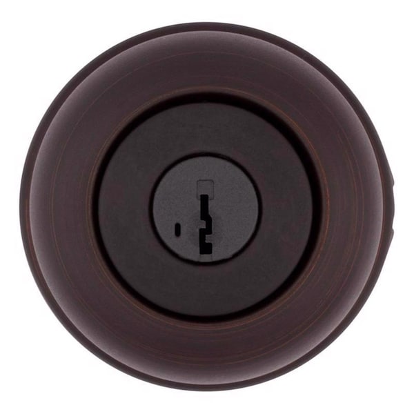 Kwikset Kwikset SmartKey Security Cove Venetian Bronze Entry Door Knob KW1 2-3/4 in. - 94002-956