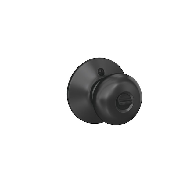 Schlage Schlage F-Series Plymouth Matte Black Entry Knobs Right or Left Handed - F51AGPLY622