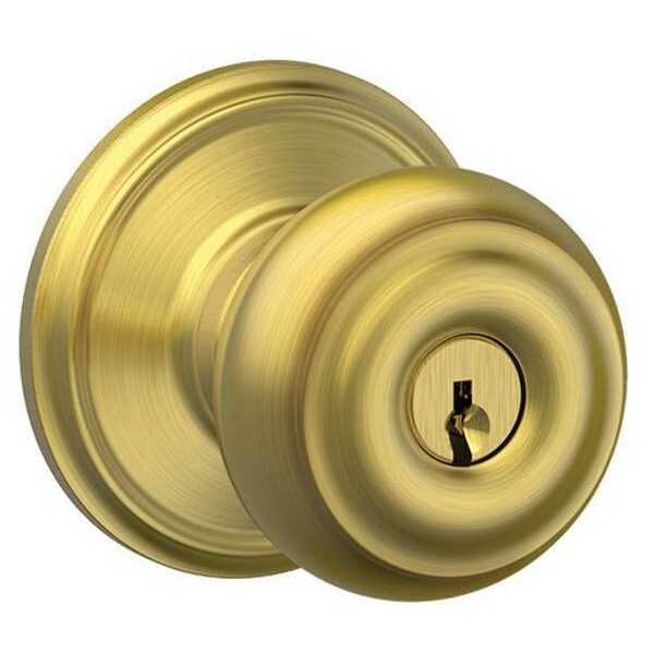 Schlage Knob Lockset, Mechanical, Entrance, Grd. 1 - F51A GEO 608