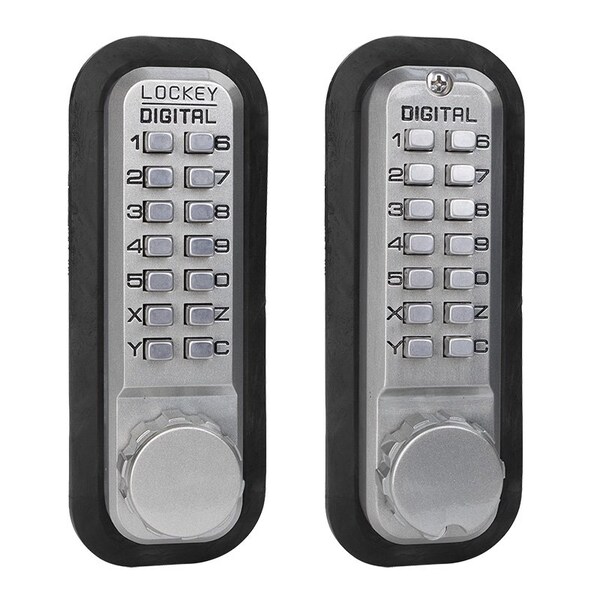 Lockey Usa Mechanical Keyless Deadbolt, Double Sided, 2210DC, Marine Grade - 2210SCMGDC